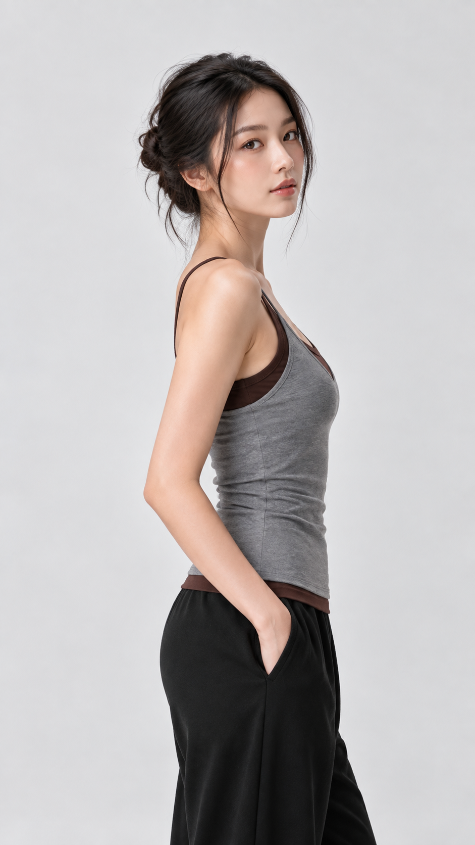 Elowen Layered Cross-Back Padded Tank