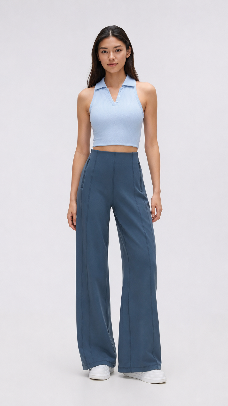 Nola High-Waisted Wide-Leg Pants