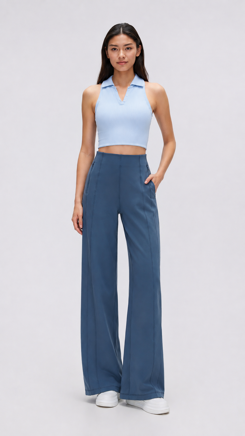 Nola High-Waisted Wide-Leg Pants