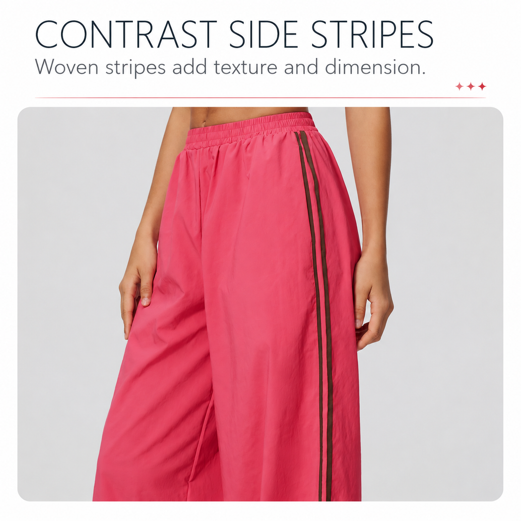 RALLY Contrast-Stripe Sports Pants