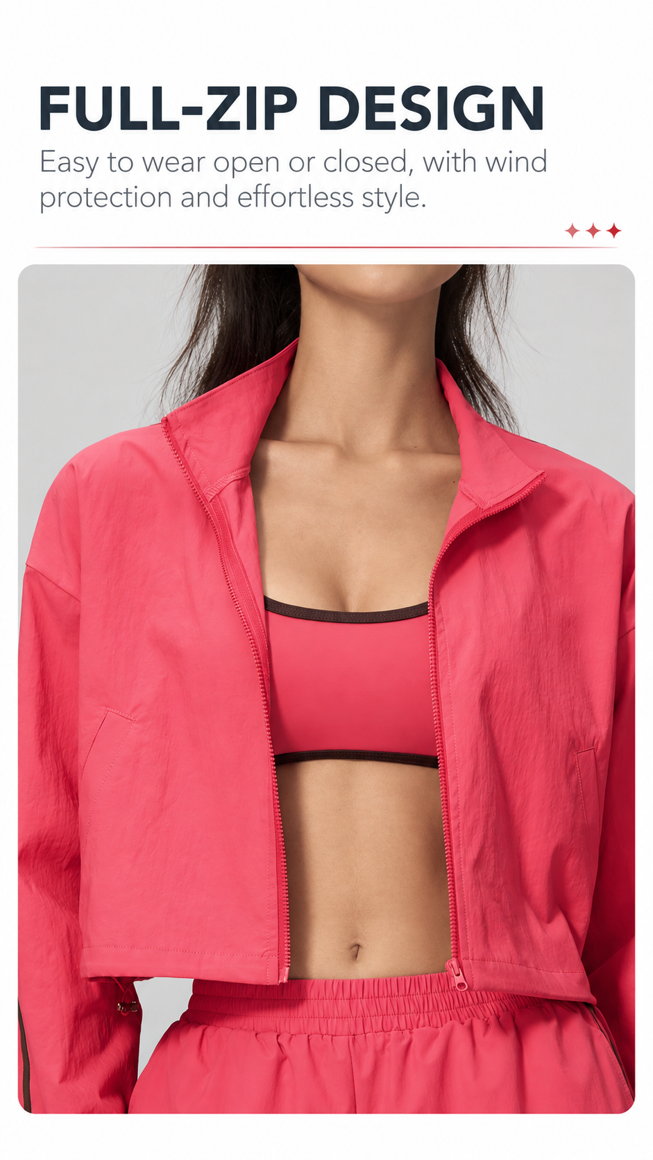 RALLY Contrast-Stripe Sports Jackets