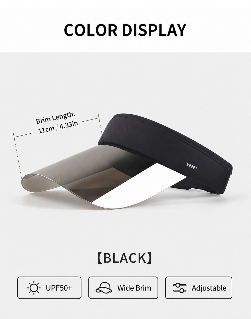 Reflect Shield Xtra Long Brim Visor