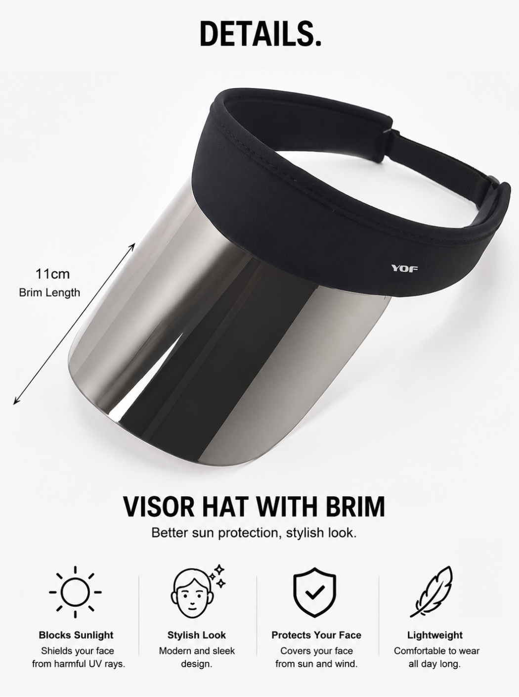 Reflect Shield Xtra Long Brim Visor