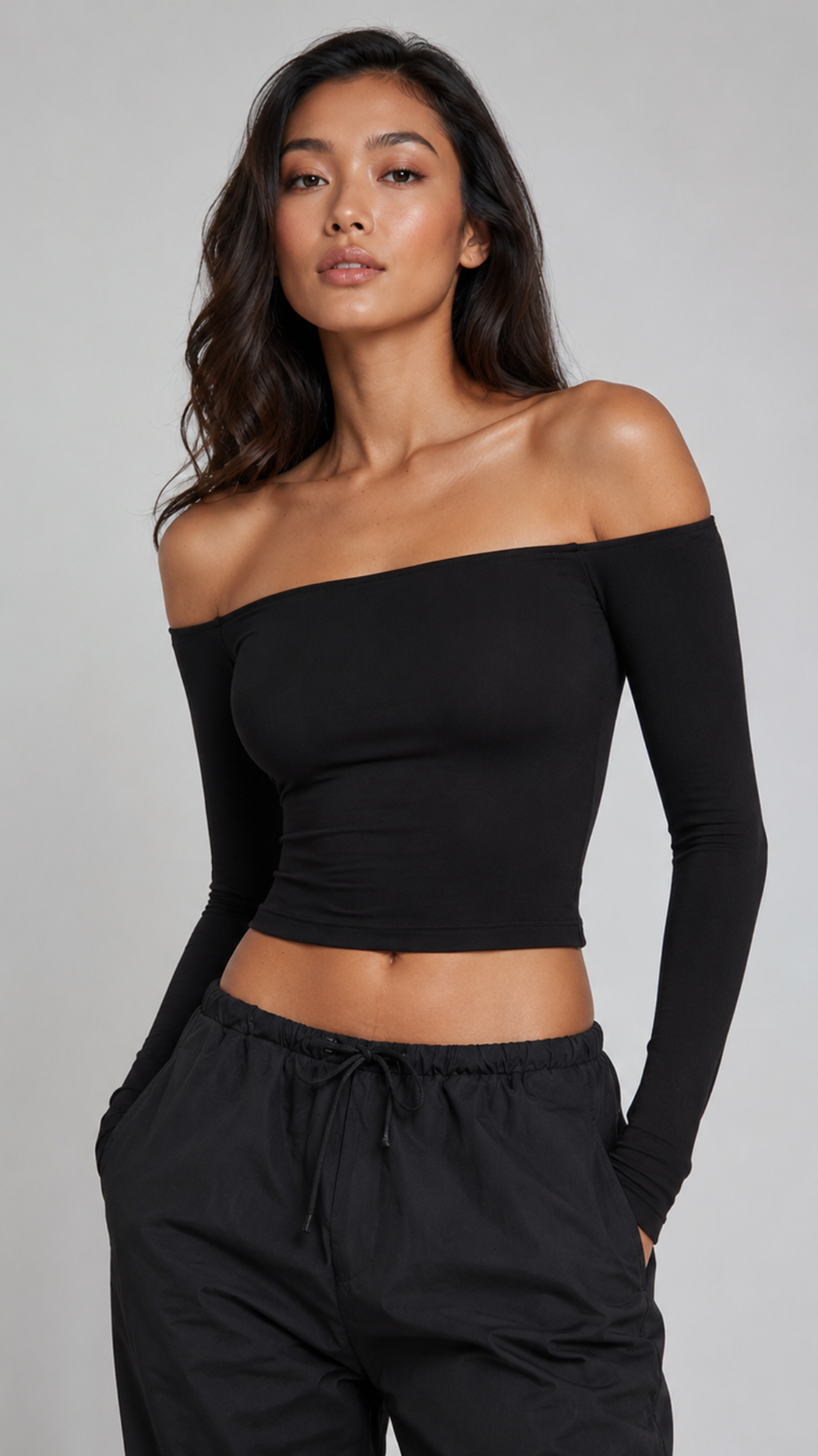 Vera Off-Shoulder Long Sleeve Top