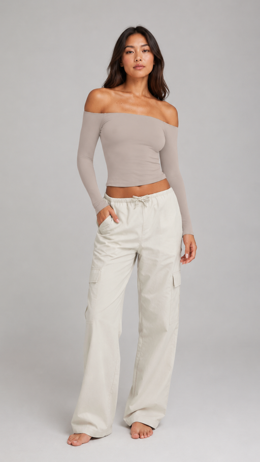 Vera Off-Shoulder Long Sleeve Top