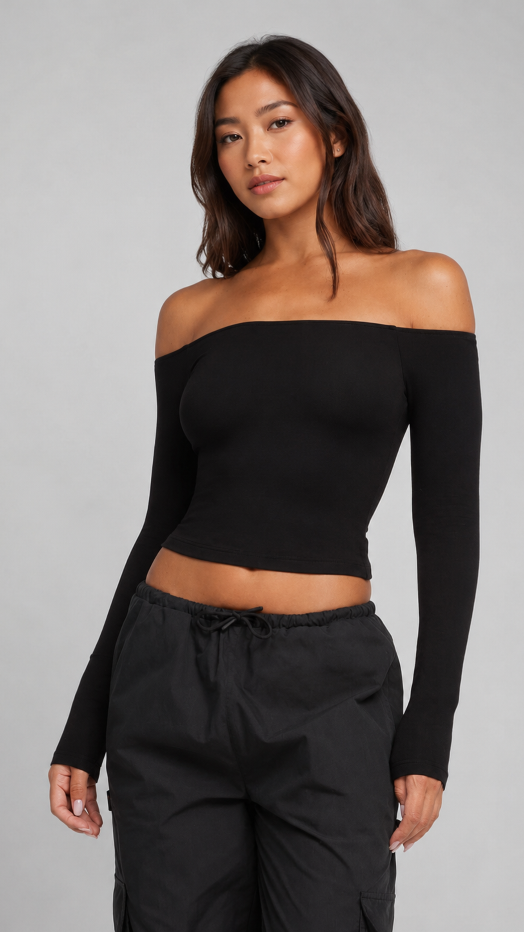 Vera Off-Shoulder Long Sleeve Top