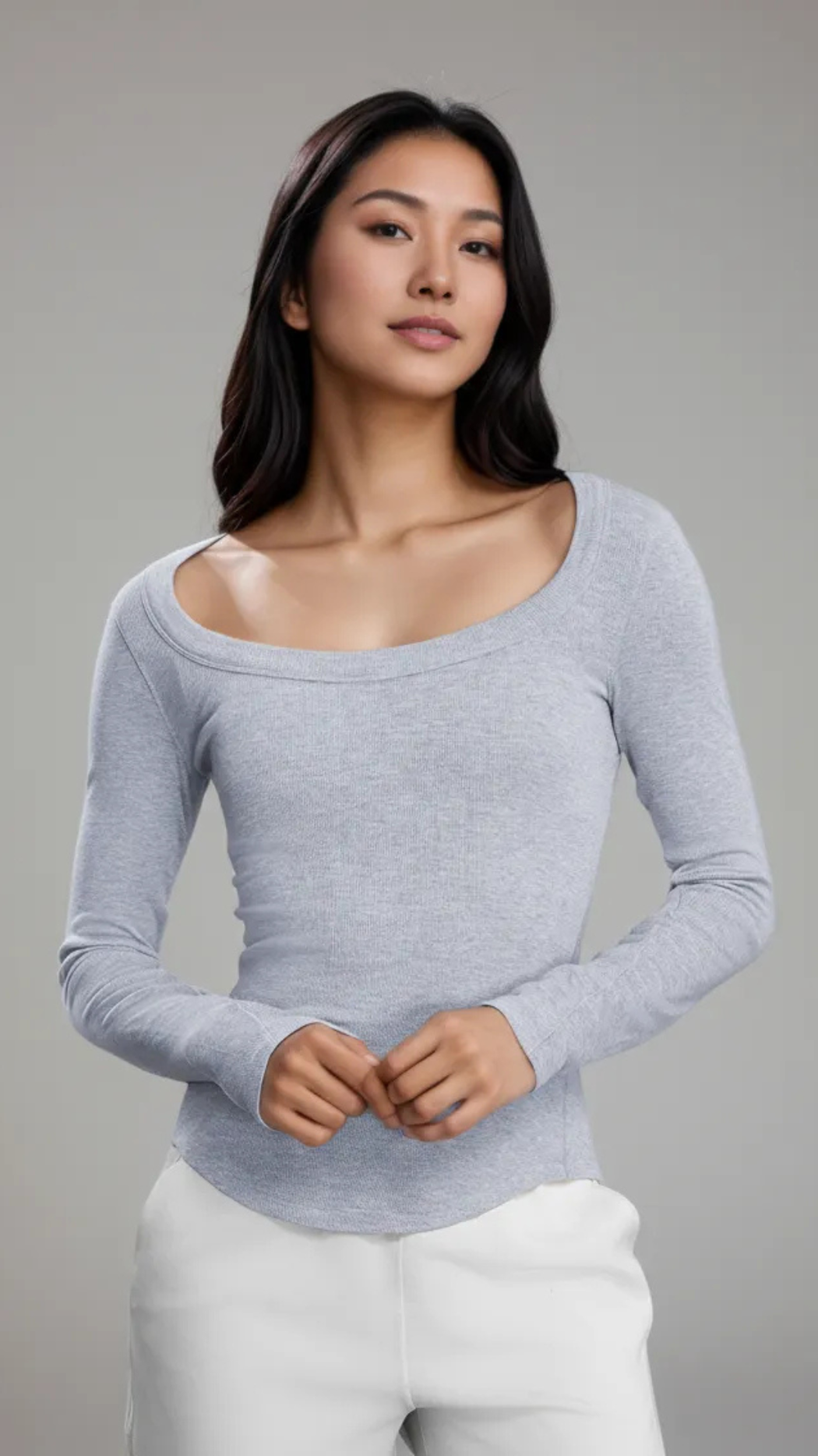 Evara Off-Shoulder Rib Top