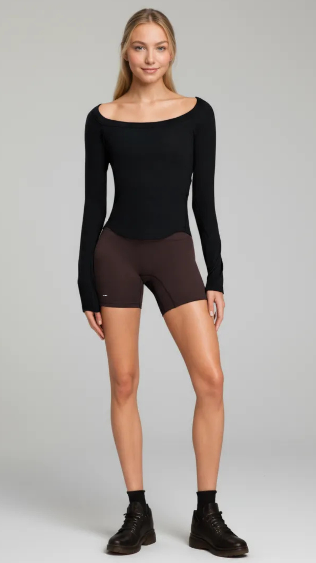 Evara Off-Shoulder Rib Top