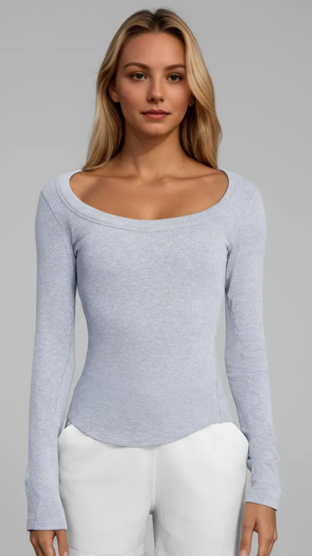 Evara Off-Shoulder Rib Top