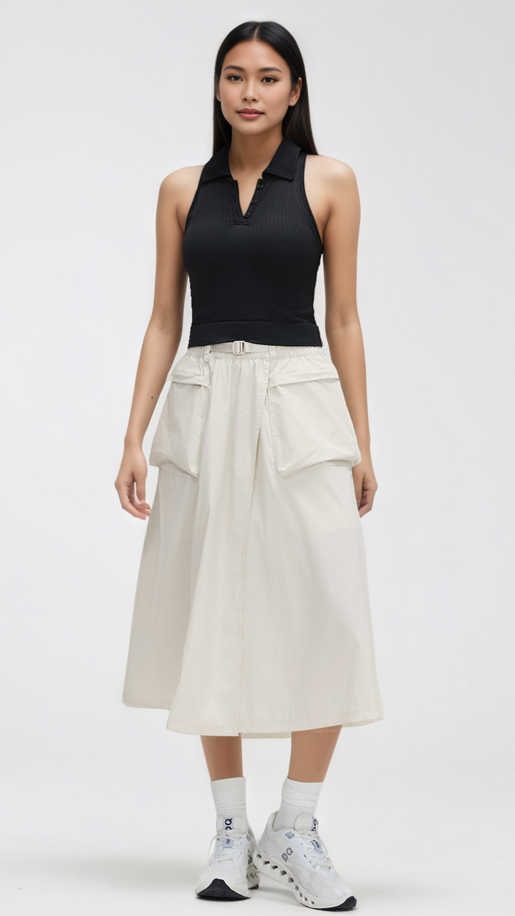 AEROFLOW Utility Midi Skort