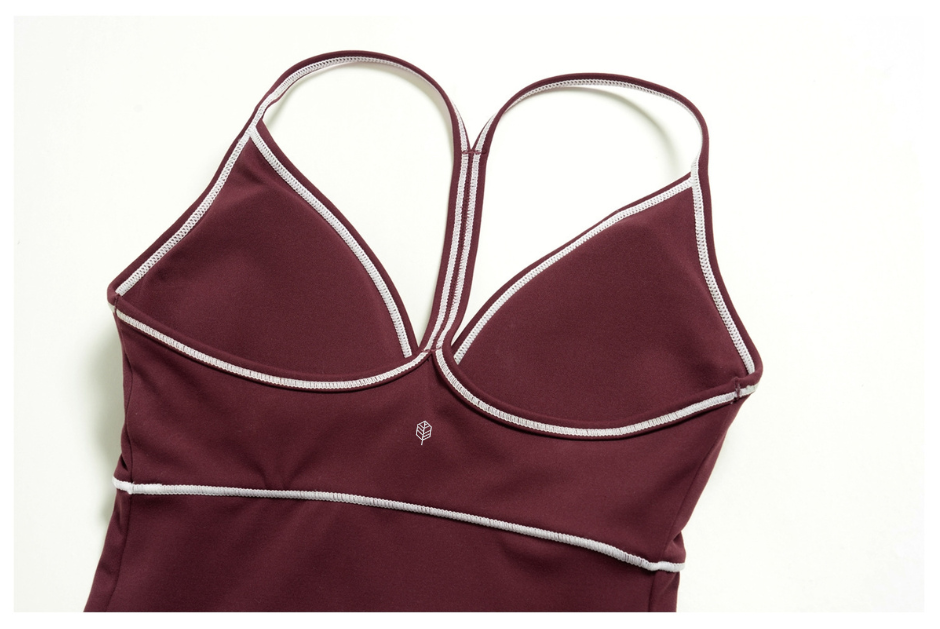 Elvara Contrast Racerback Tank