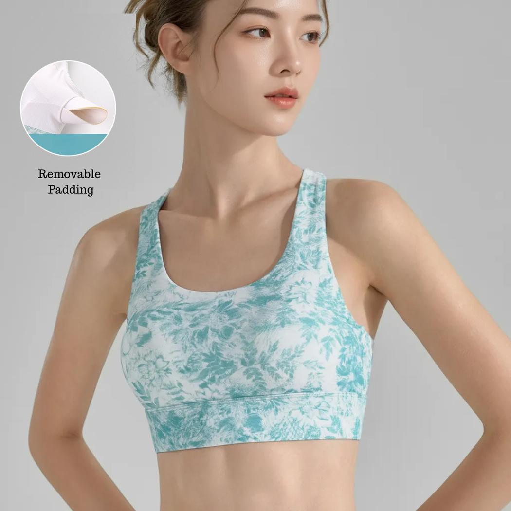SereneBloom Print Bra Top