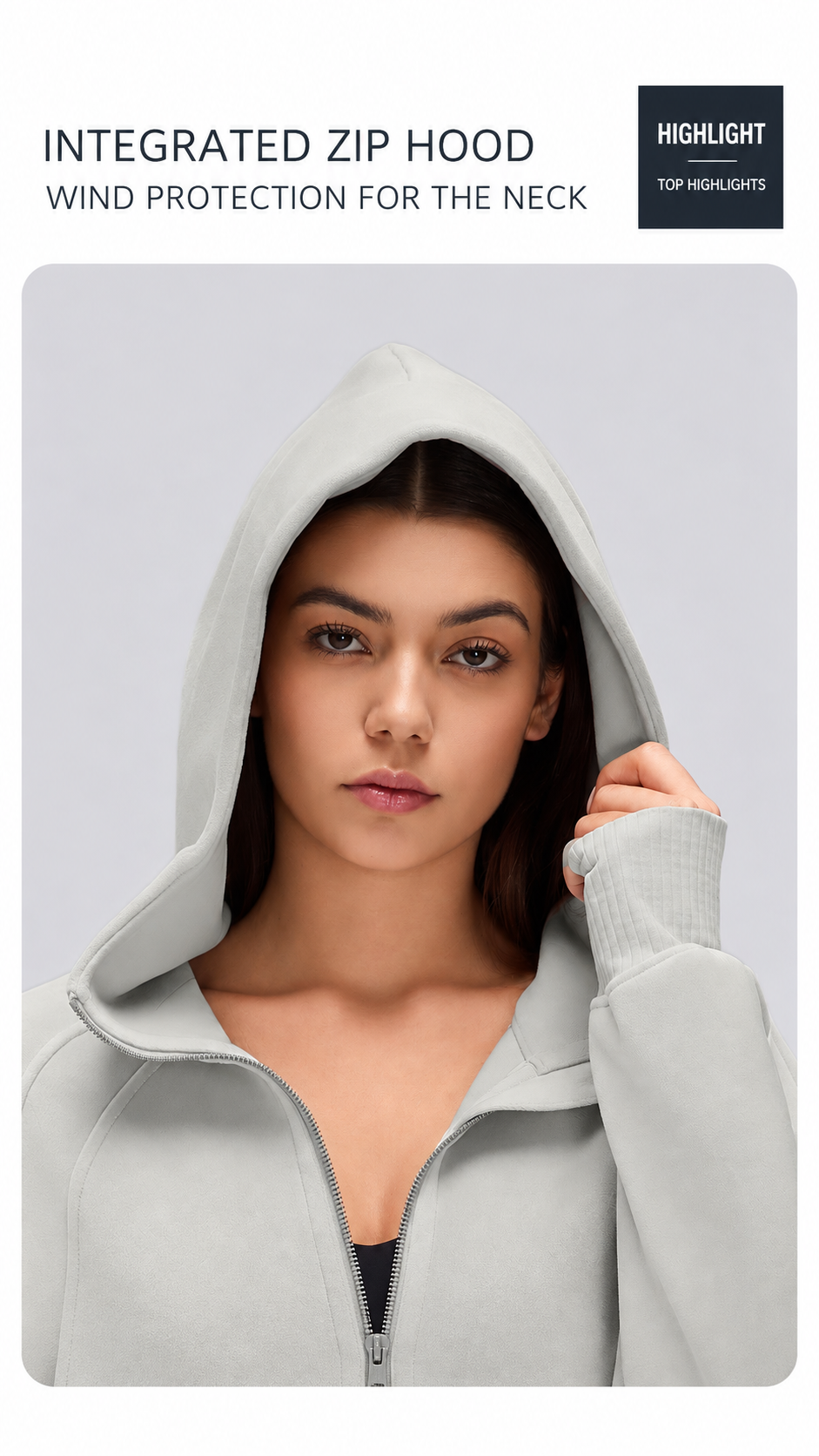 Mirae Ultra-Soft Fleece Zip Hoodie & Snap-Button Wide-Leg Pants Set