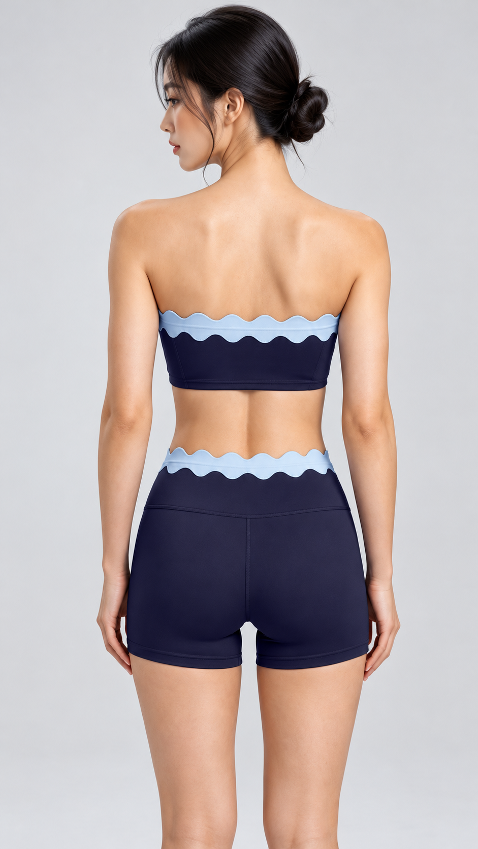 Ondine Scalloped Tube Top & Short Set