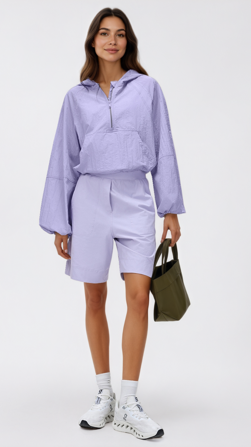 AEROFLEX Relaxed High-Waist Utility Shorts