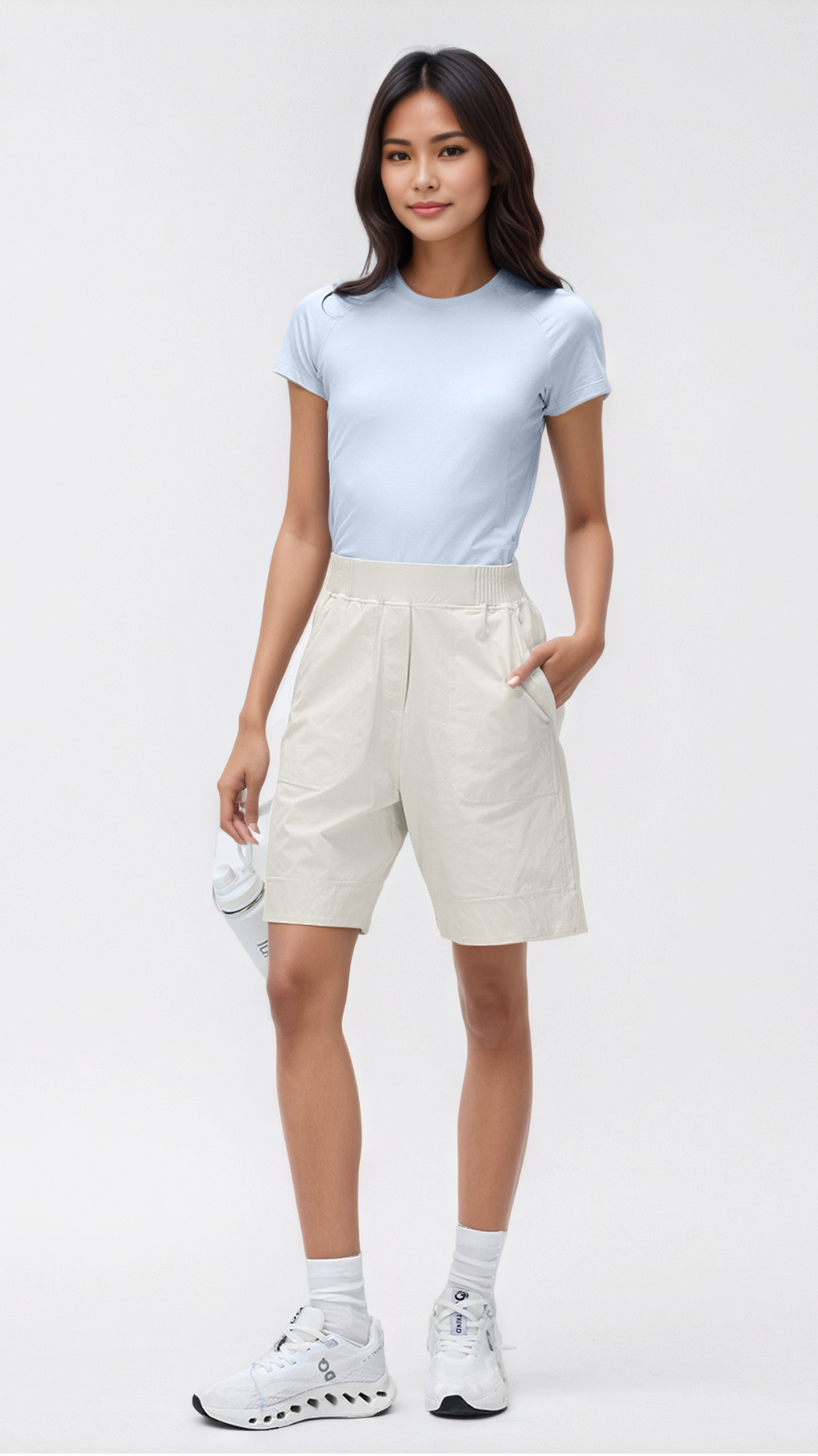 AEROFLEX Relaxed High-Waist Utility Shorts