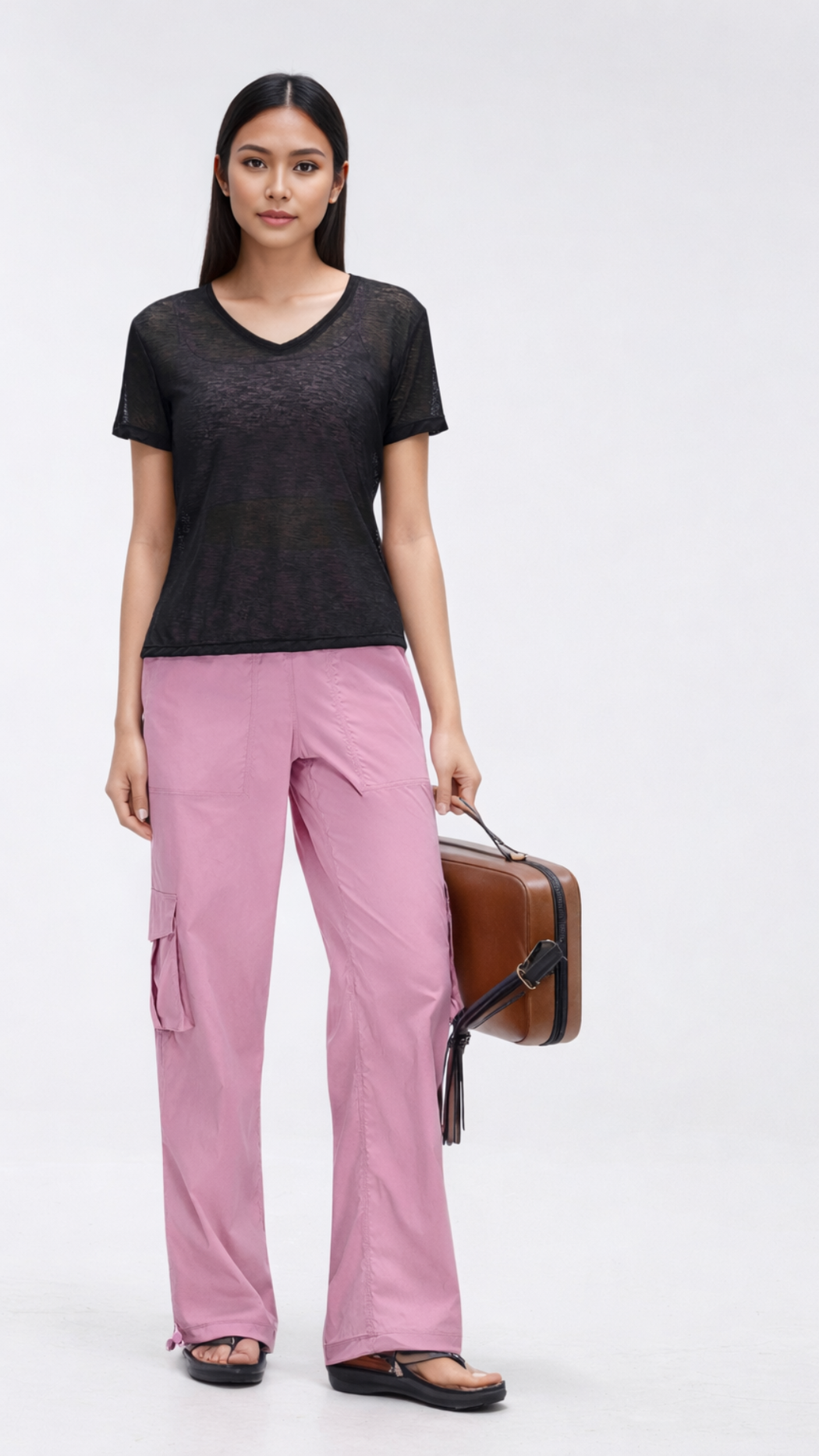 Lunaris Flow V Neck Tee