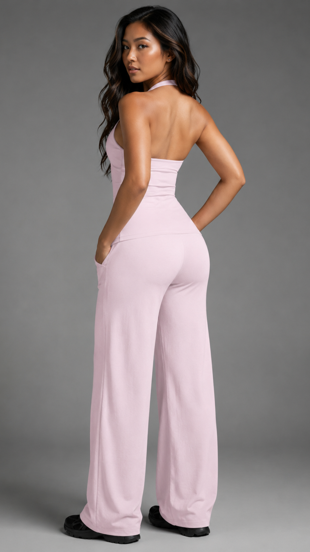 Aveline High-Waist Straight-Leg Pants