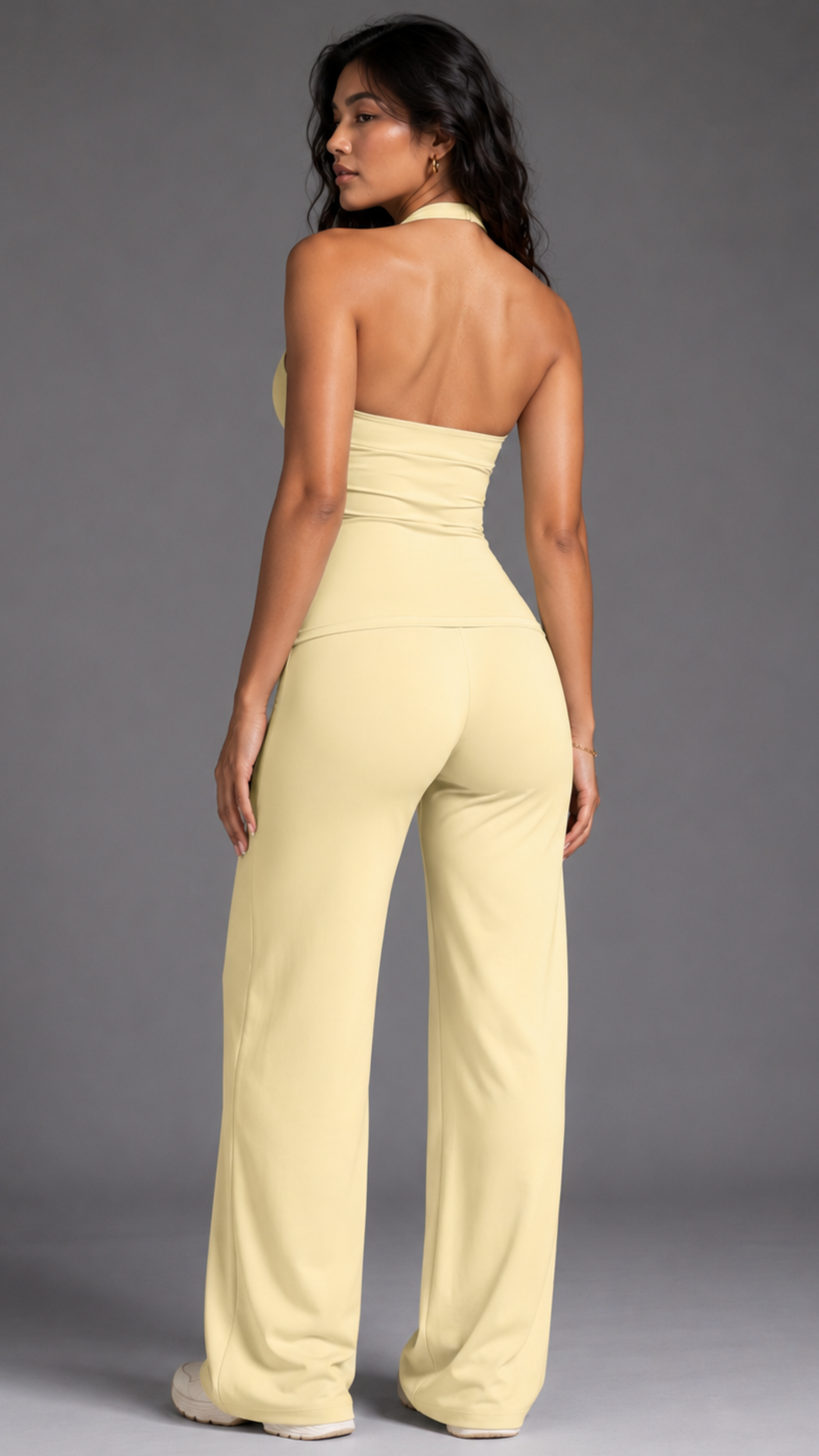 Aveline High-Waist Straight-Leg Pants