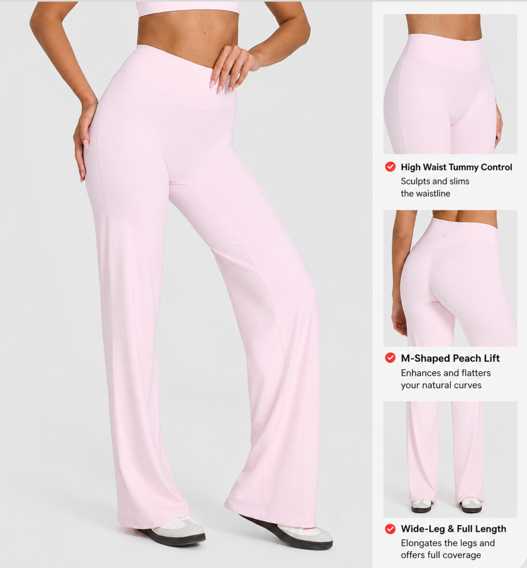 Aveline High-Waist Straight-Leg Pants