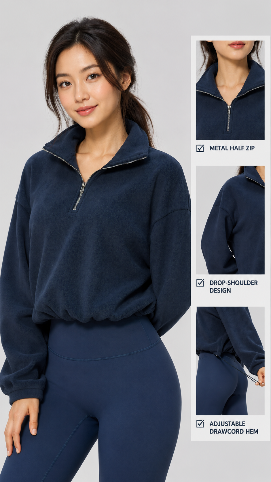 The Cloud-Line Women's Half-Zip Fleece Pullover