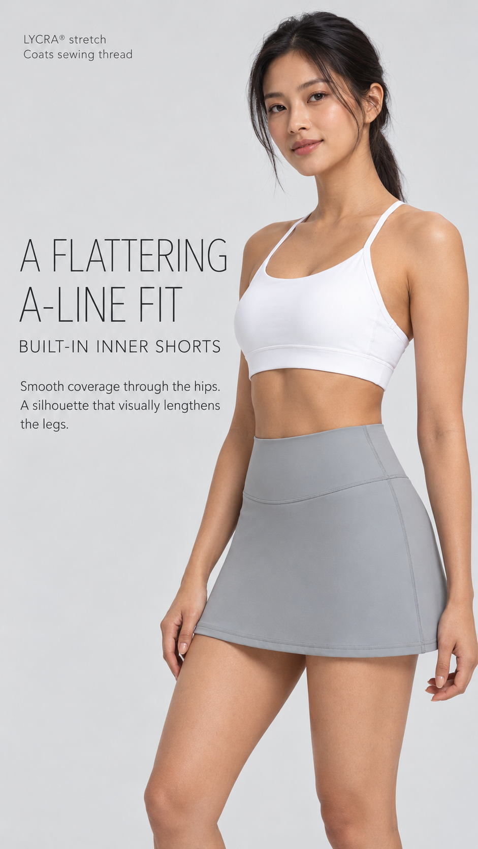 Volley Women’s High-Waist Pickleball Skort with Inner Shorts