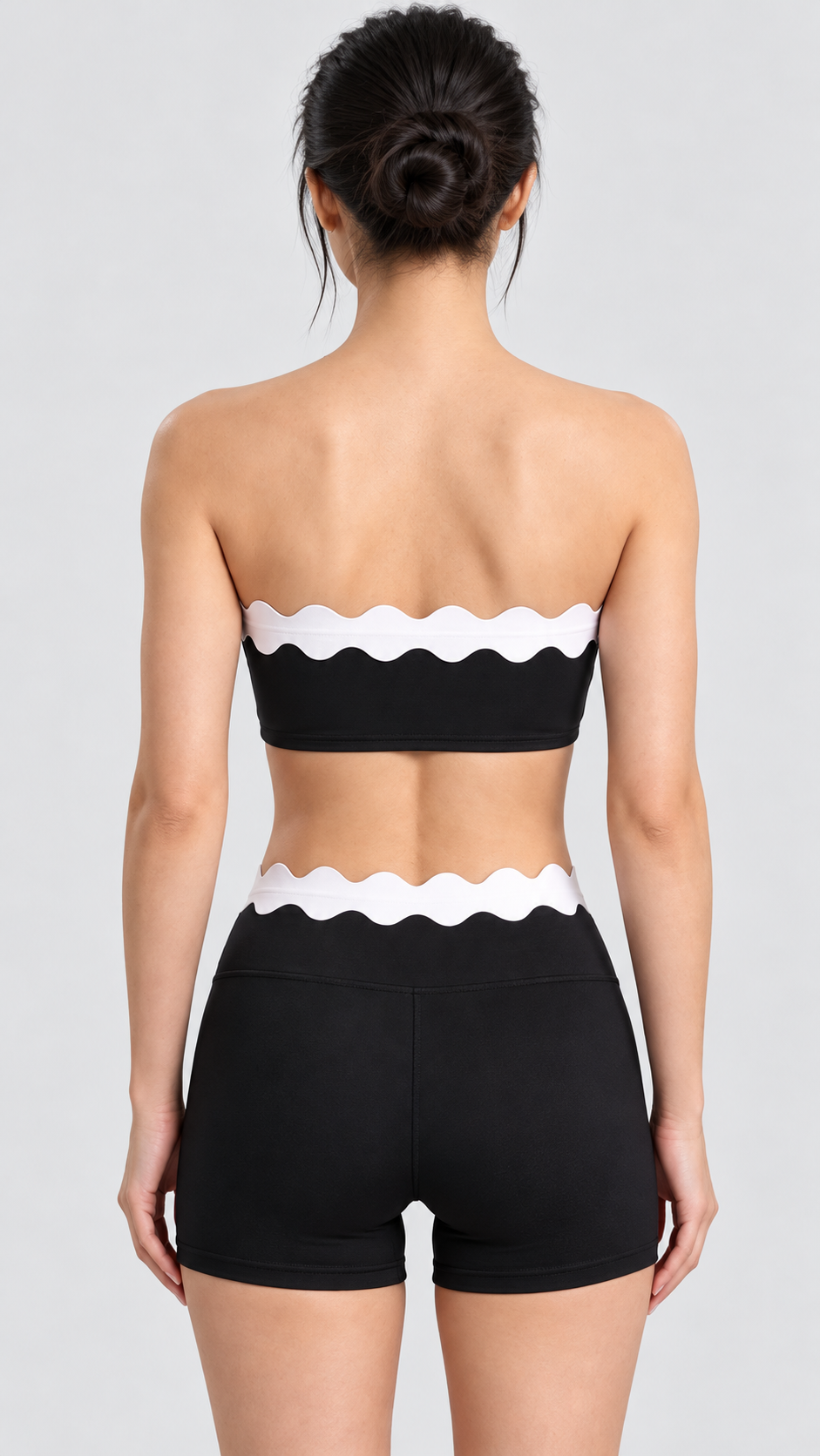 Ondine Scalloped Tube Top & Short Set