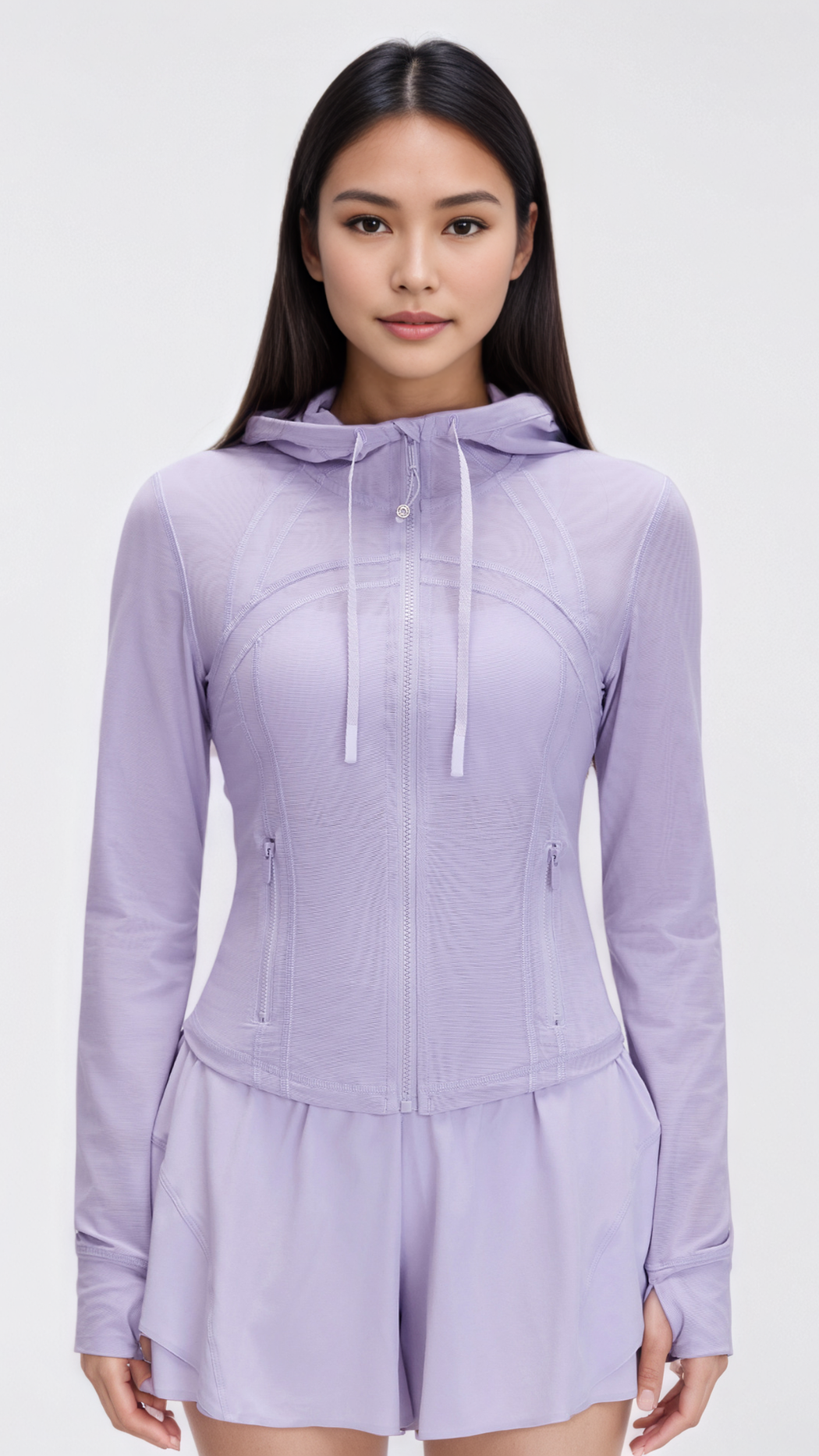 LUNARÉ Mesh Hooded Jacket