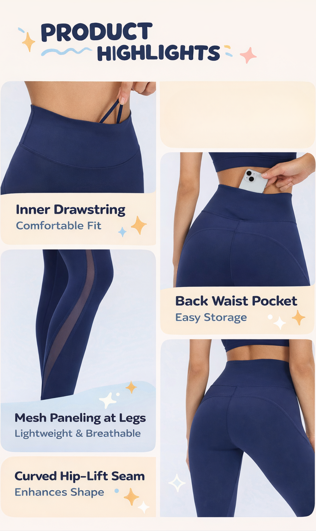 AireLuxe Sculpt Mesh Legging