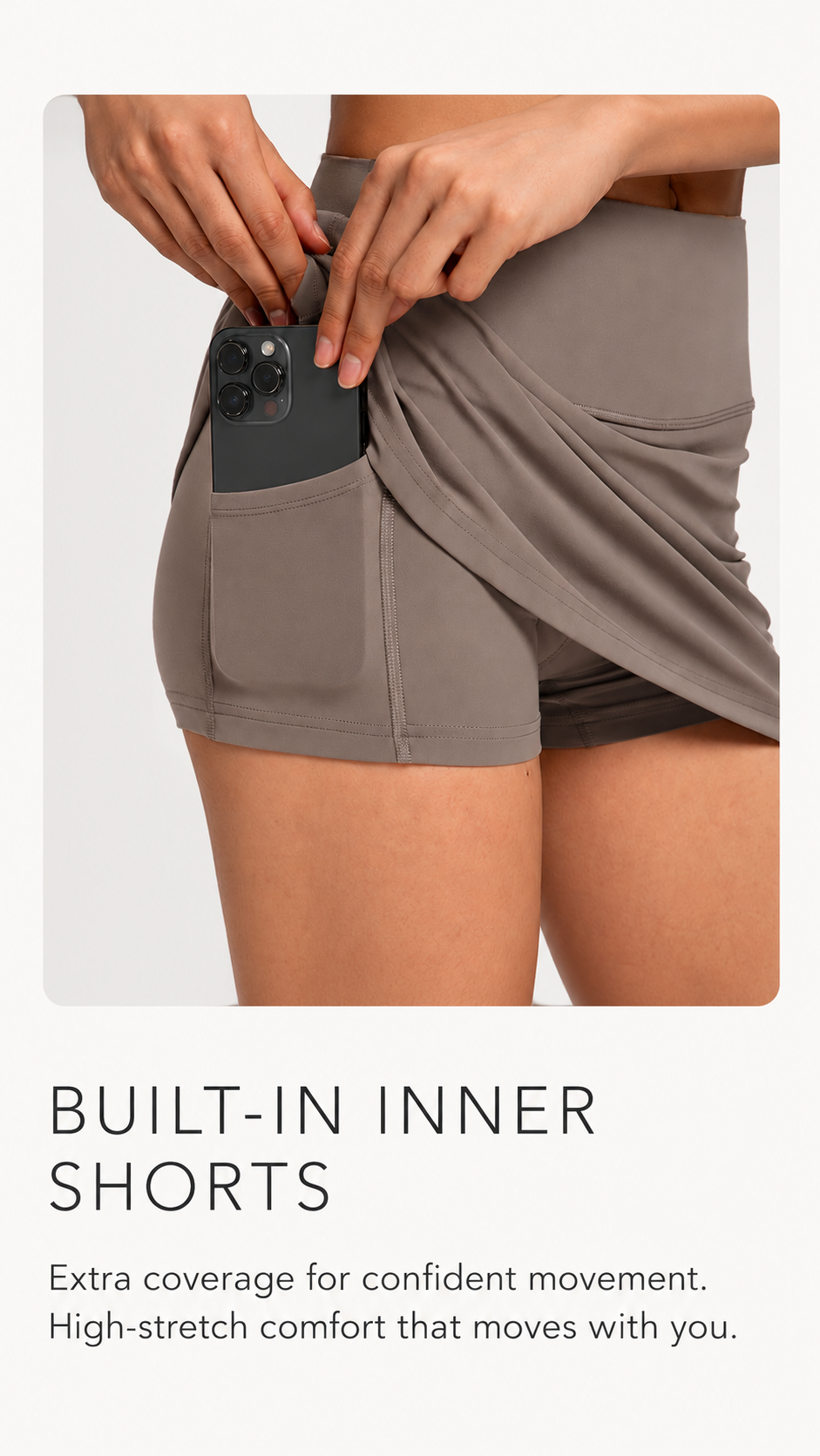 Volley Women’s High-Waist Pickleball Skort with Inner Shorts
