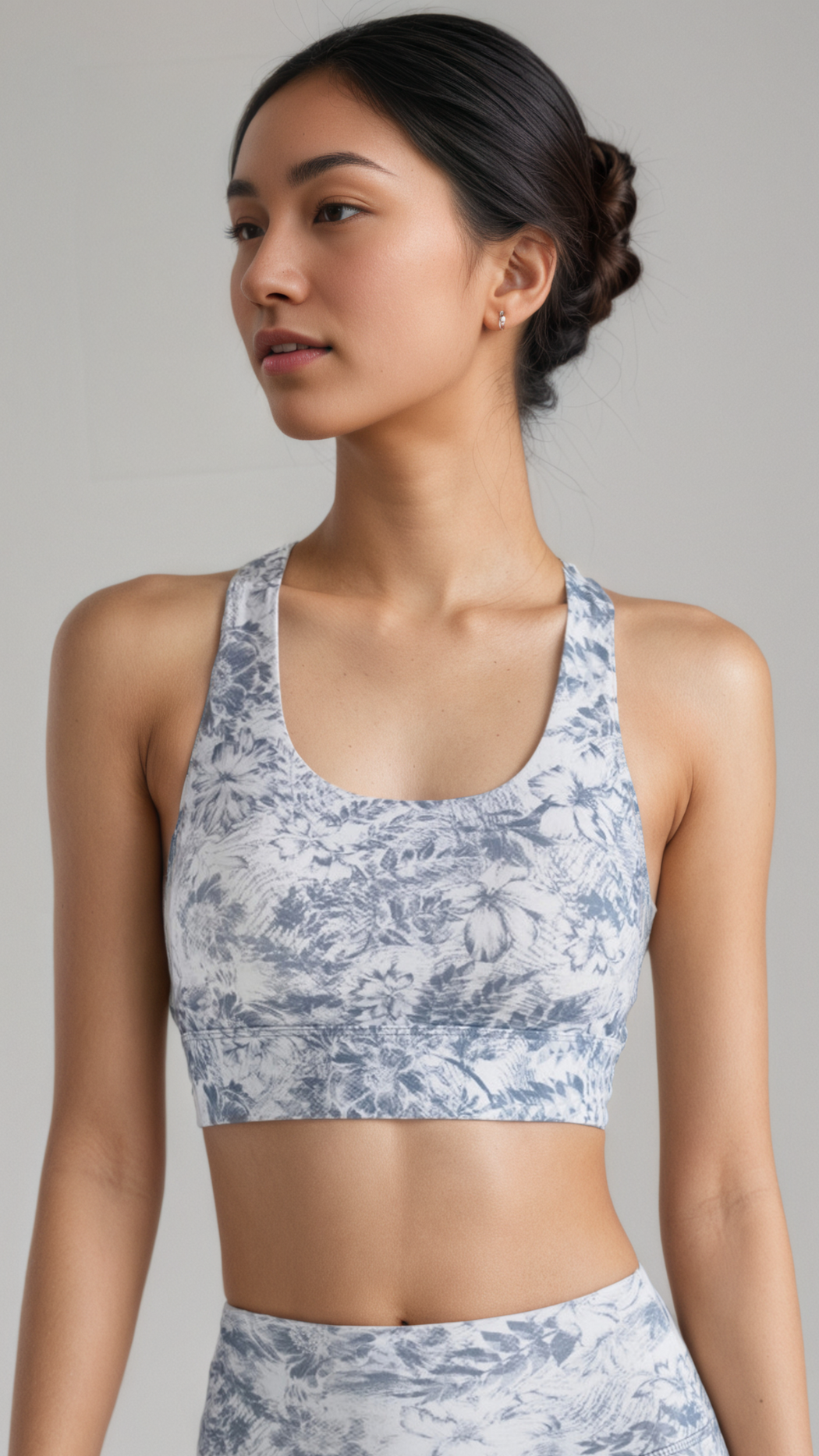 SereneBloom Print Bra Top