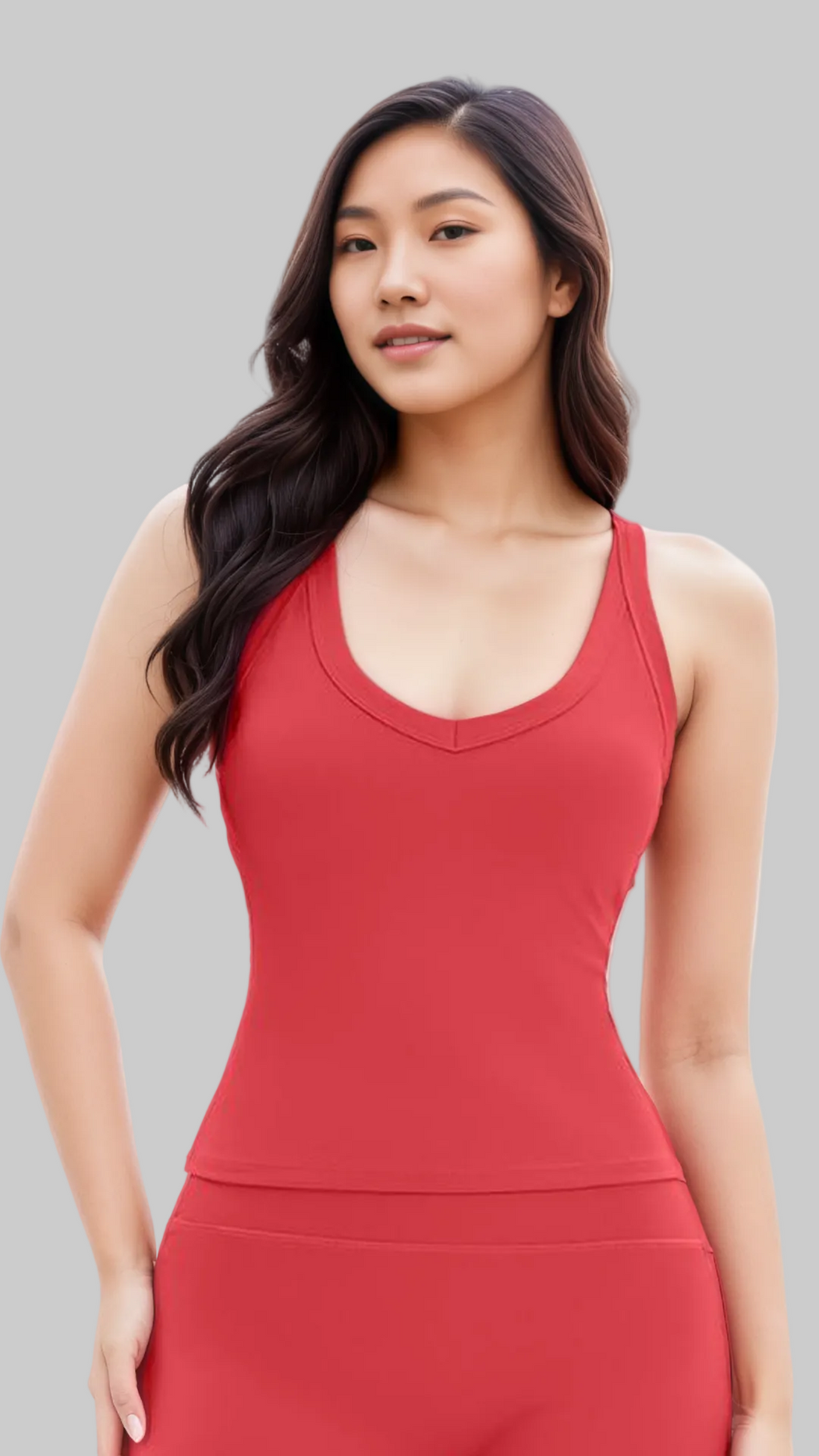 Scarlet Flow Cross-Back Tank