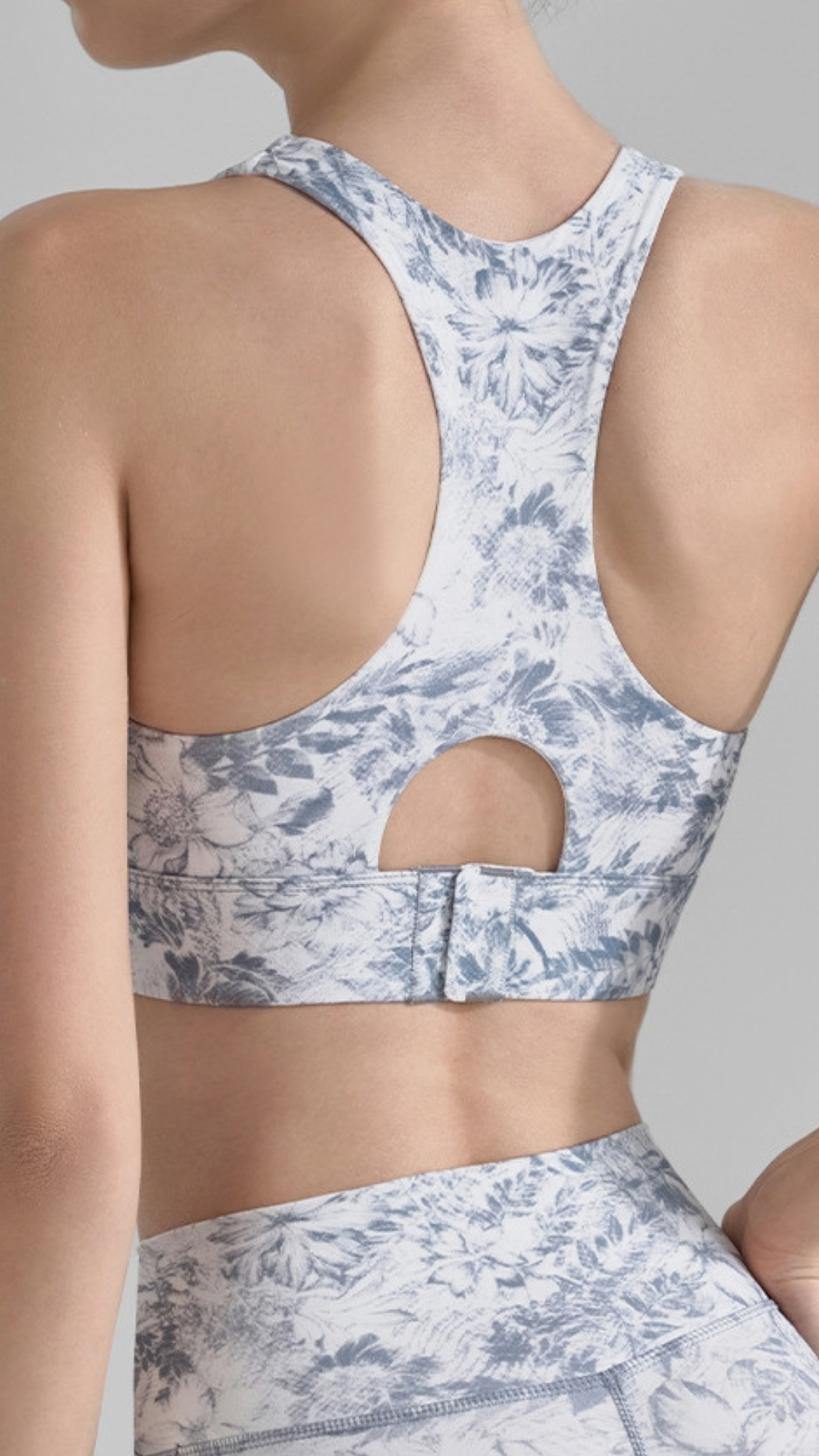 SereneBloom Print Bra Top