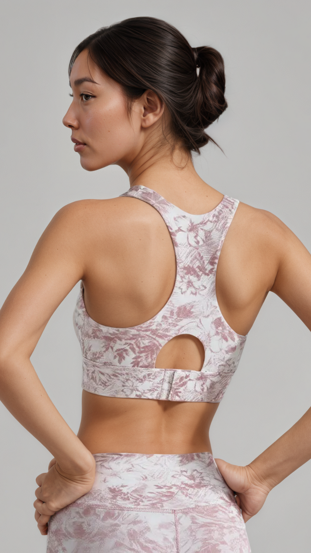 SereneBloom Print Bra Top