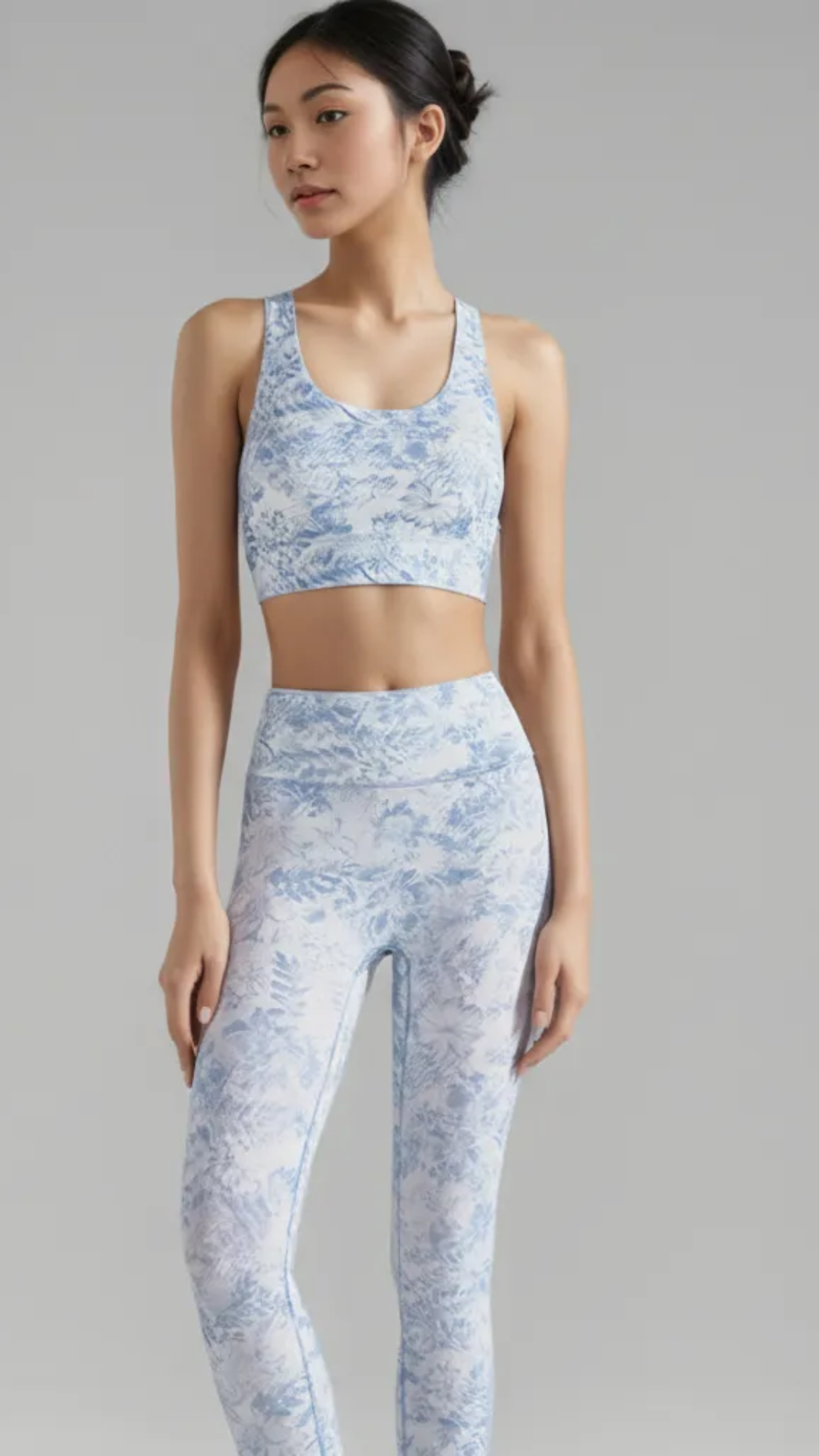 SereneBloom Print Bra Top