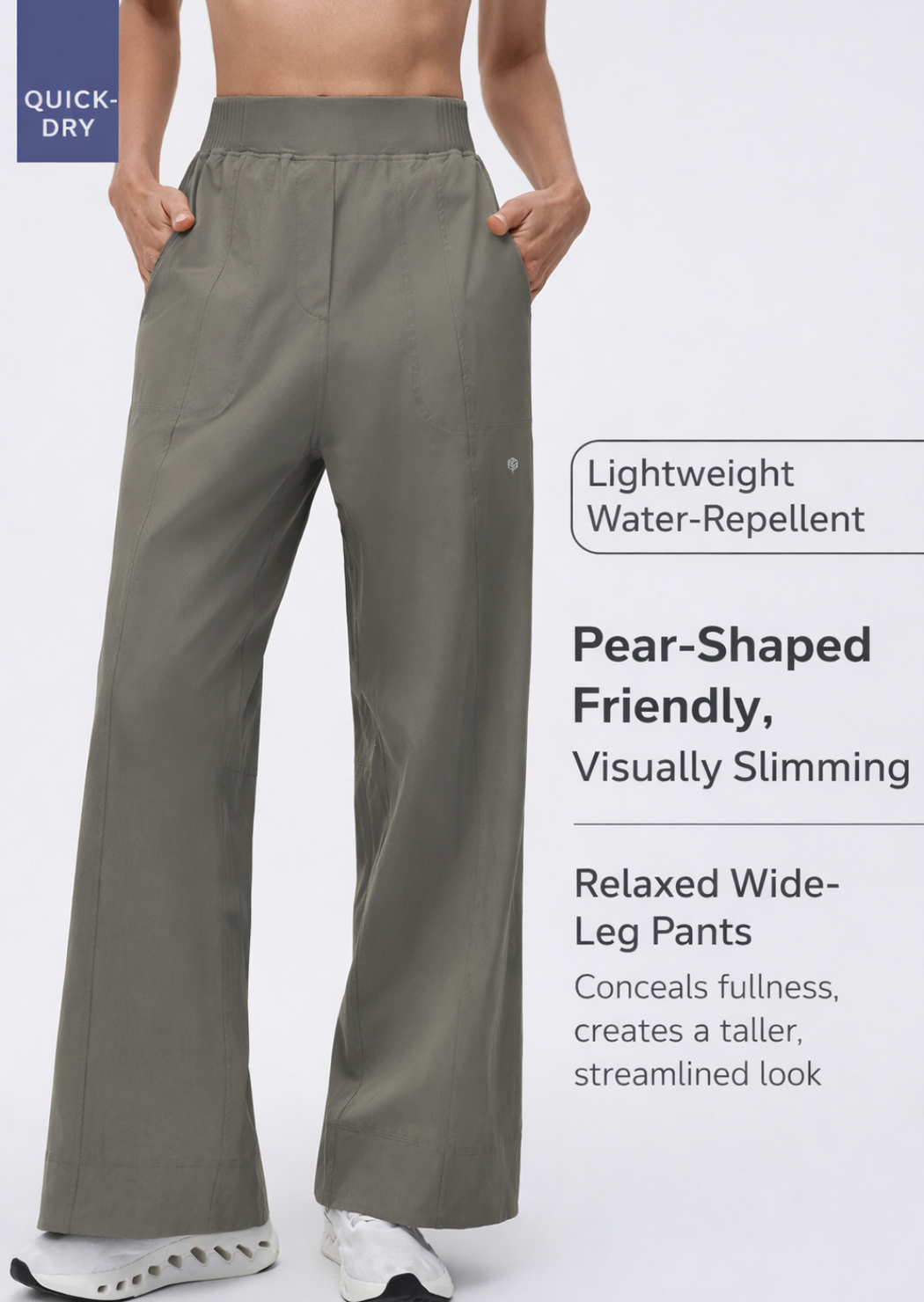 PureMove High Waist Wide-Leg Pants