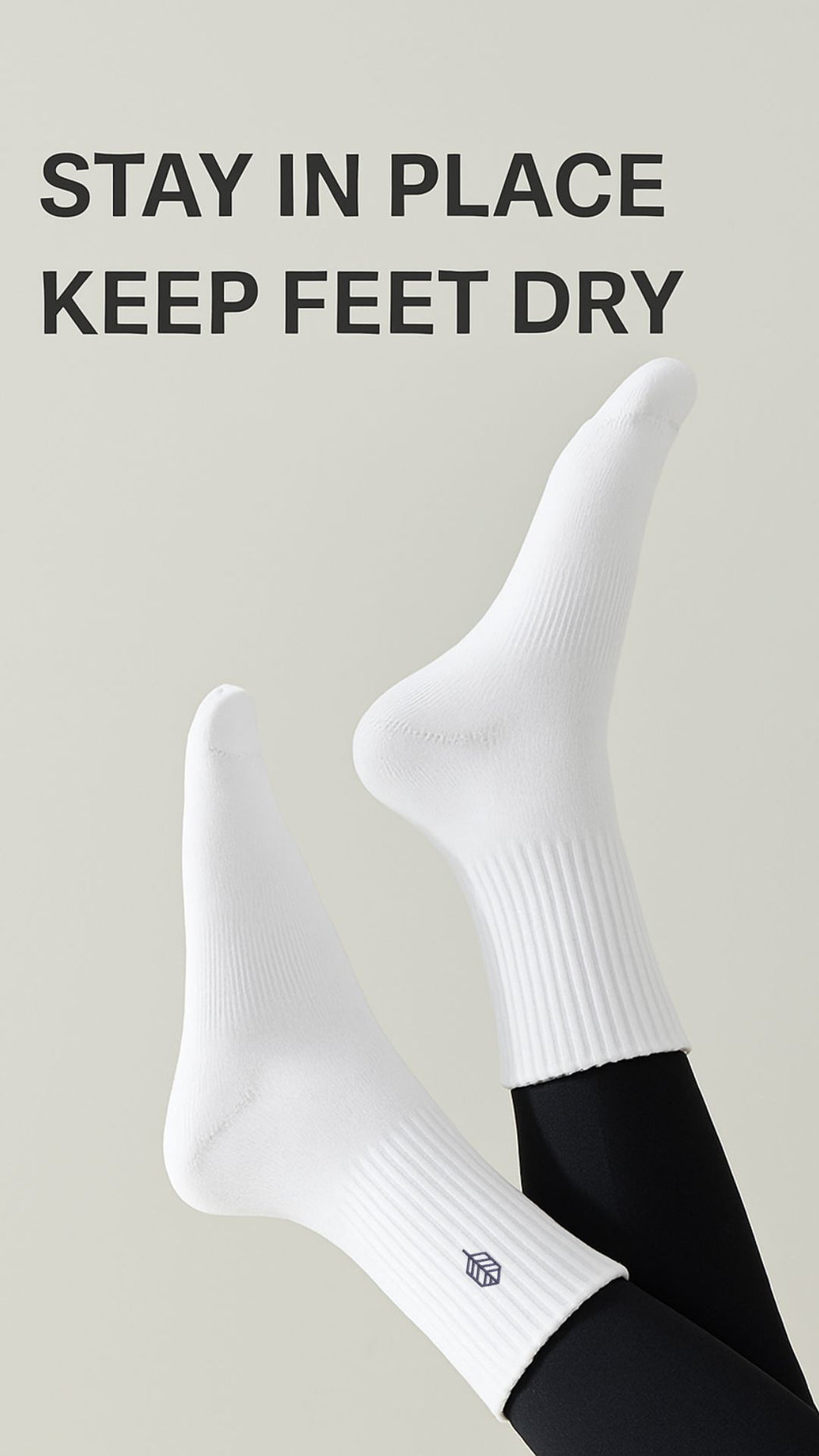 SteadyStep Anti-Slip Crew Socks