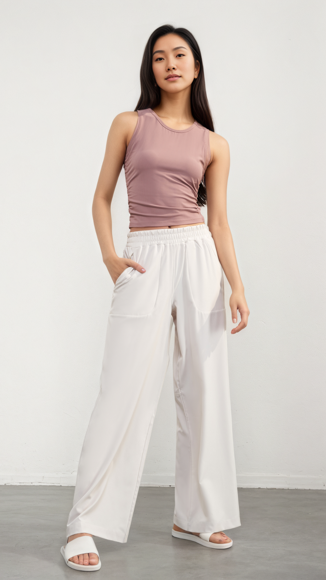 Ribelle Side-Ruched Tank