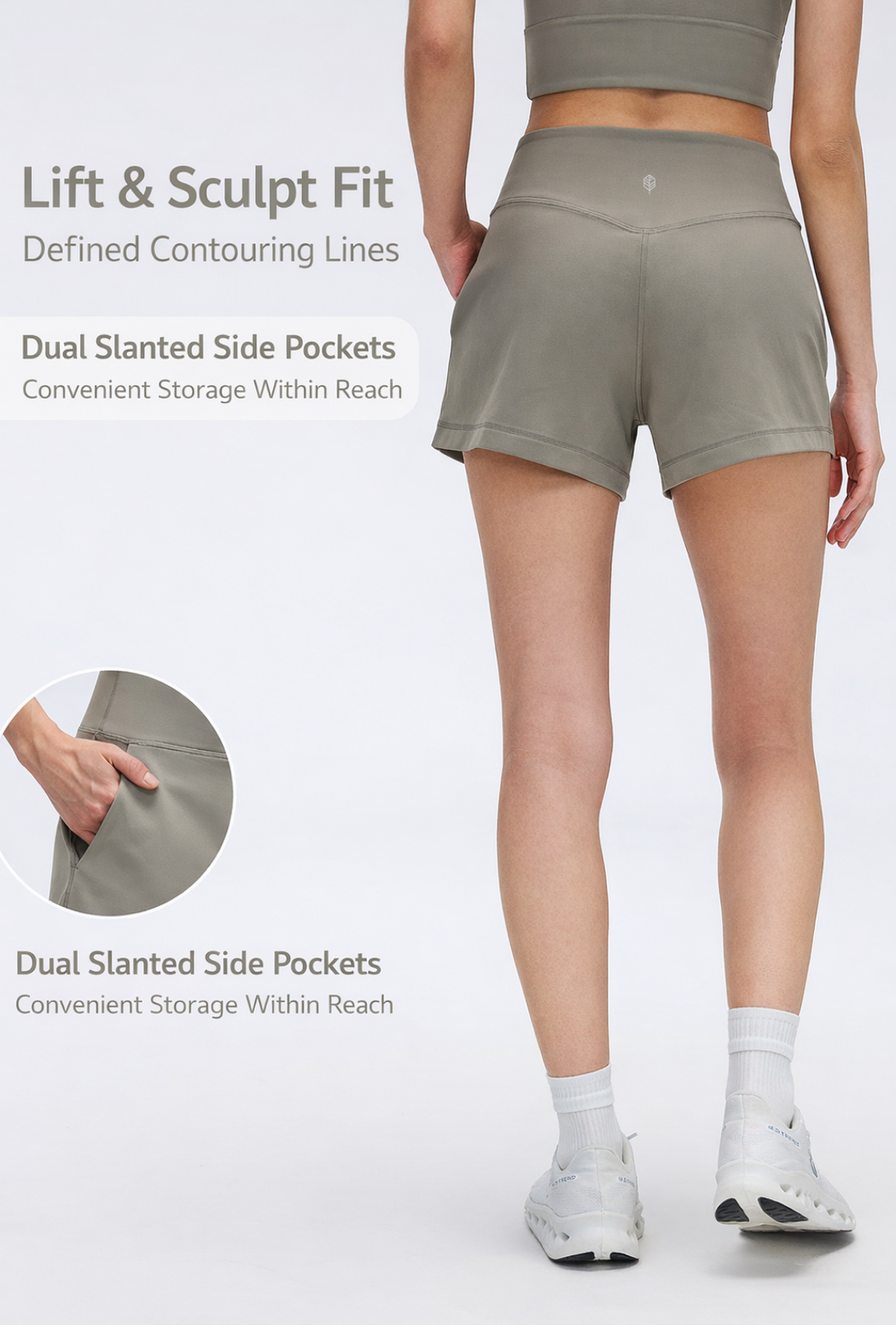 LUNARA High-Waist Shorts