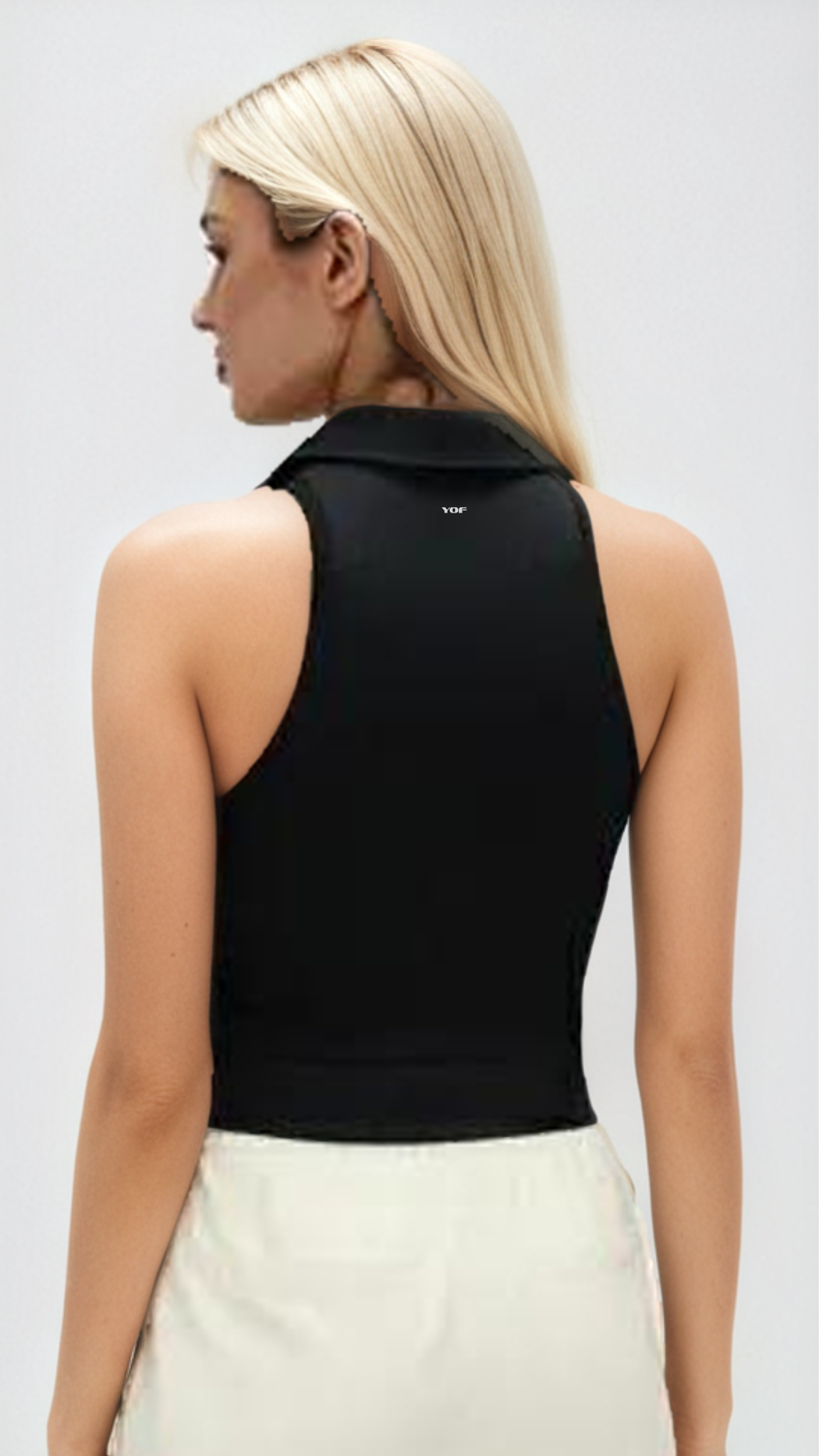 Serein Sleeveless Polo Top
