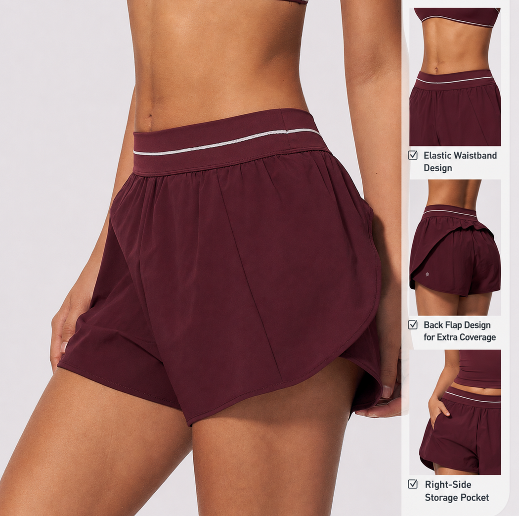 Elvara Quick-Dry Sports Shorts