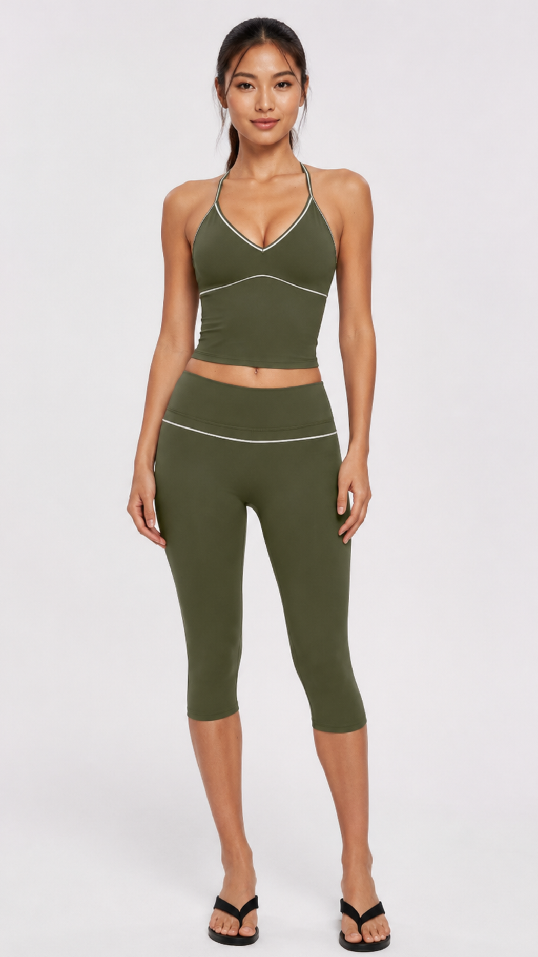 Elvara Contrast Racerback Tank