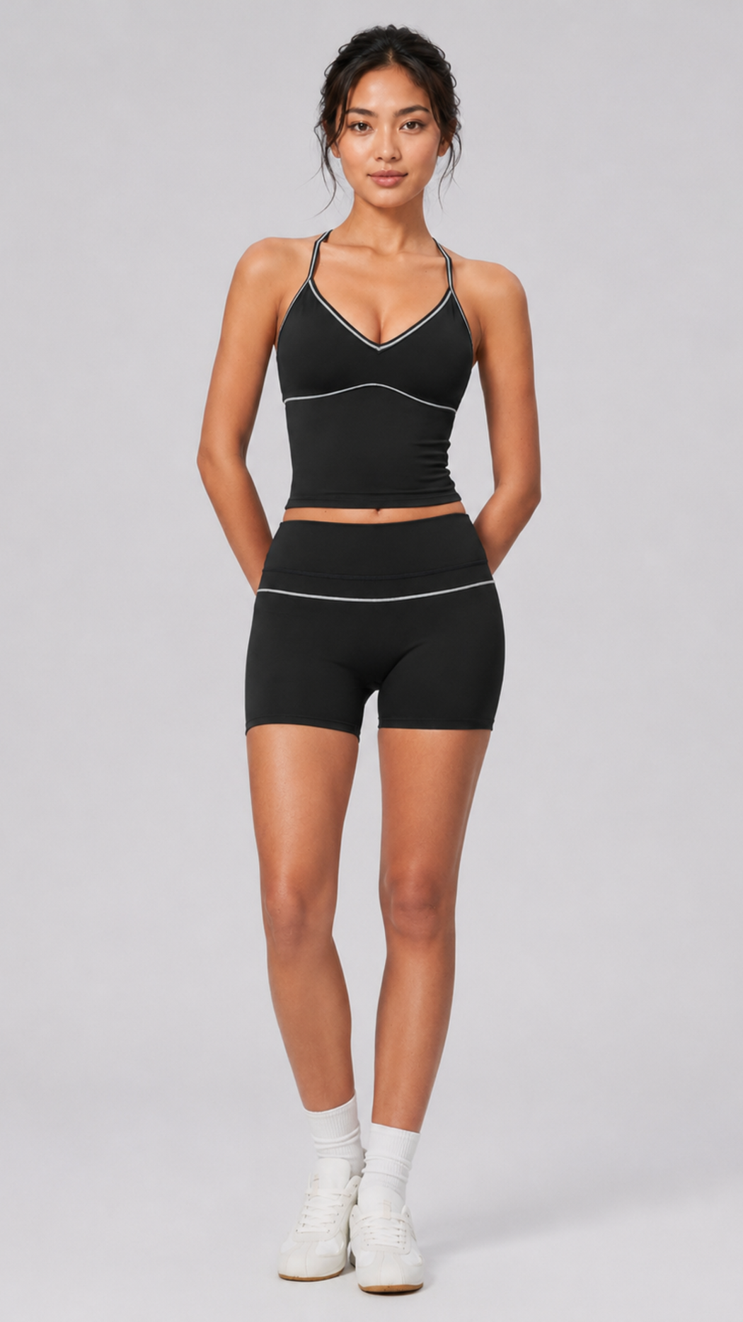 Elvara Contrast Racerback Tank