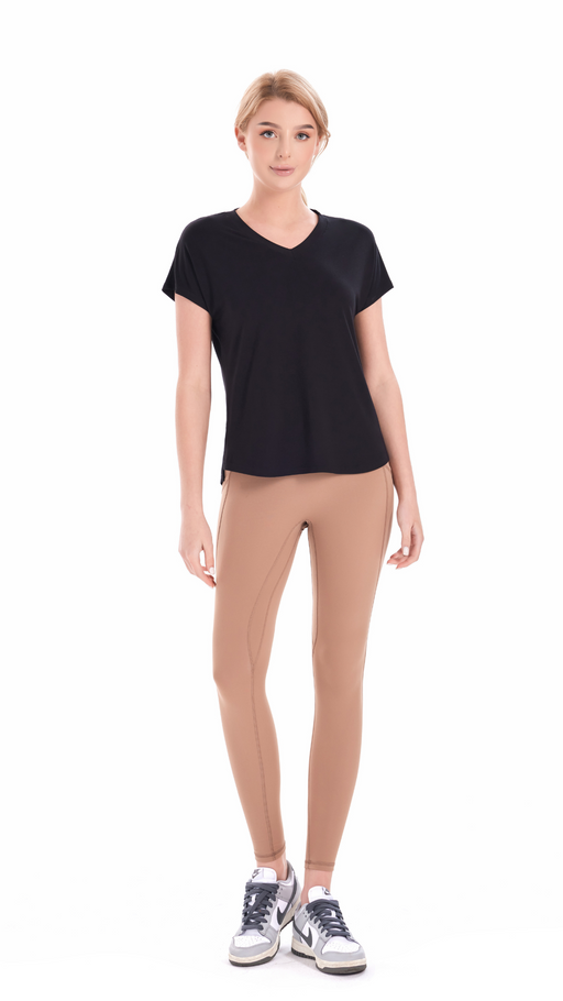 Midnight Noir Bamboo V-Neck Tee