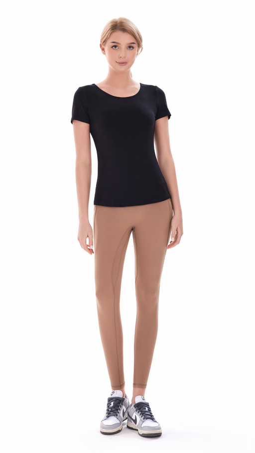 Midnight Onyx Bamboo Round Neck Tee