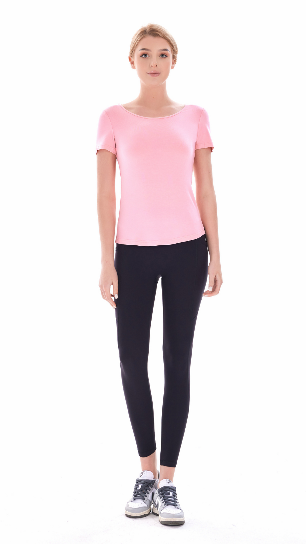 Blushing Petal Bamboo Round Neck Tee