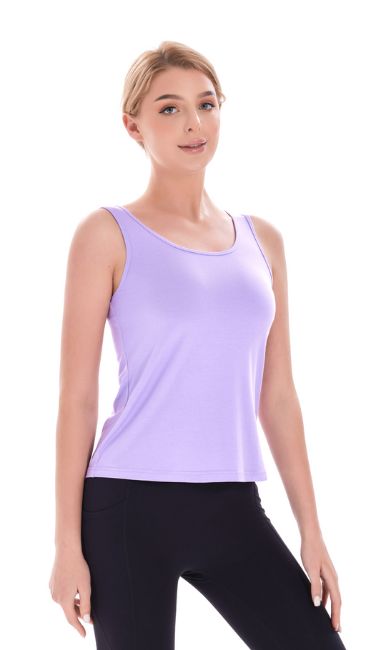 Lavender Mist Bamboo Sleeveless Tee