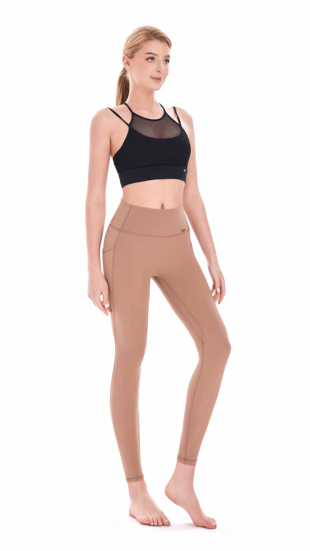 YOF Signature High Waisted SculptFlow 26" Inseam Full Length Legging Brown