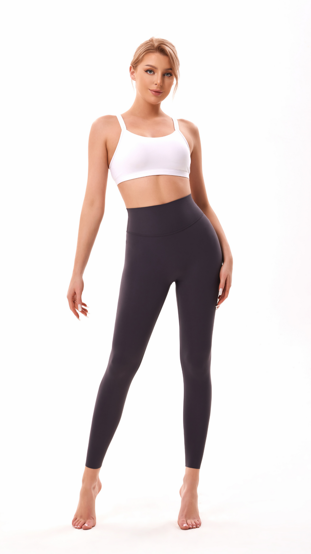 Infinite Comfort Flex Free Size Leggings Classic Charcoal Grey Full Length