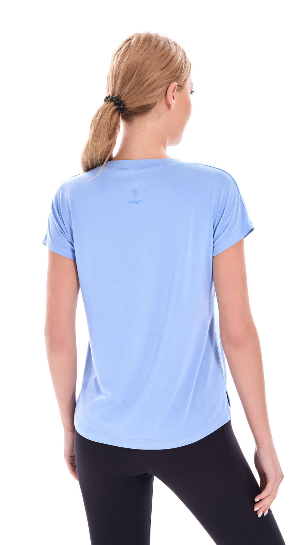 Serene Sky Bamboo V-Neck Tee